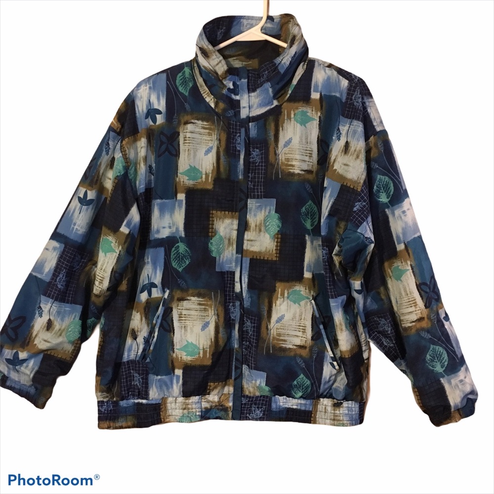 Active Studio Blue Polyester Jacket Women’s Medium - image 1